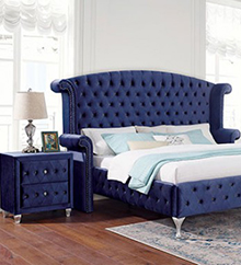 Alzir Blue bedroom set