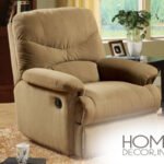Light Brown Microfiber Recliner