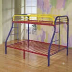 2" Tube Rainbow Twin/Full Bunk Bed