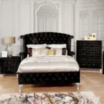 AlzirE Black Queen Bedroom Set