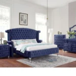 AlzirE Blue Queen Bedroom Set
