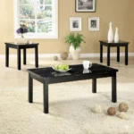Faux Marble Top 3pc PACK Coffee/End Table
