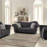 Jessica Gray Sofa, Love Seat