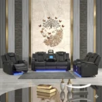 Benz Black Sofa, Love Seat