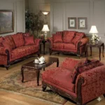 Burgundy Sofa Set