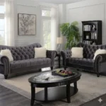 Gracie Sofa, Loveseat ONLY BLACK ,BLUE COLOR