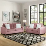 Morris Pink Sofa, Love Seat