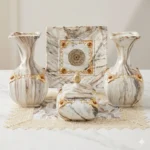 Plate, Vase Set 4